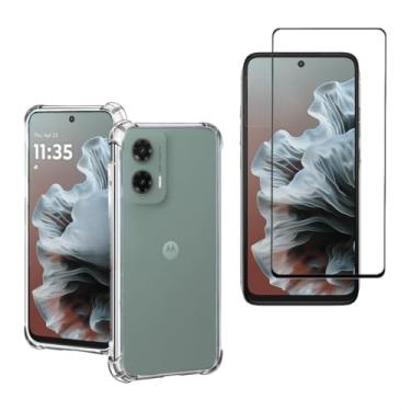 Imagem de Kit Capa Capinha + Película 3D para Moto G35 5G | Anti-Impacto | Transparente | Proteção Total | Case Air Anti Impacto Transparente + Película De Vidro Temperado 3d Resistente