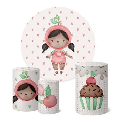 Imagem de Trio Capas Cilindro + Painel Redondo 1,50m Cerejinha - Fadrix, K1CER01