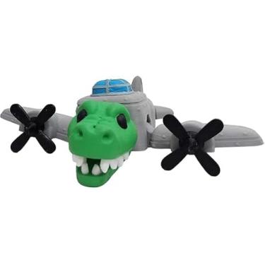 Imagem de Bombardino Crocodilo Brinquedo Articulado Meme TikTok Brainrot Tralala