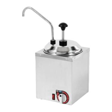 Imagem de Ioensy Distribuidor de queijo, aquecedor de calda quente, fácil de limpar, aquecedor de molho de aço inoxidável para cozinha de hotel, loja de queijo Nacho