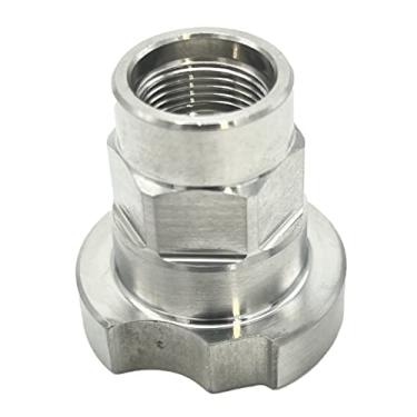 Imagem de Sistema de pintura de pistola de pulverização adaptador de aço inoxidável (21) 16105 (mercado de reposição) compatível apenas com o sistema 1.0 e os forros de copo e sistema de tampa de pistola de