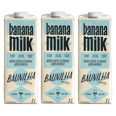 Imagem de Kit 3X: Leite Vegetal de Banana Sabor Baunilha Banana Milk 1L