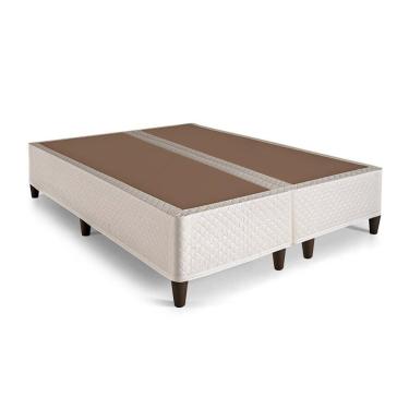 Imagem de Cama Box Base Queen Clickbox Bordado White (158x198x28) - Herval