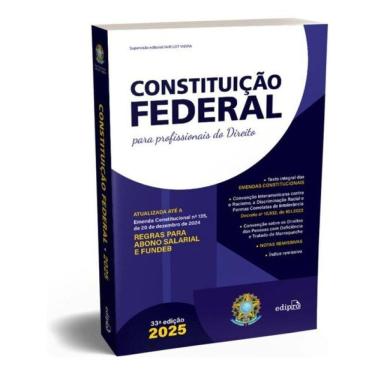 Imagem de Constituição Federal 2025 – Formato Padrão - Com Reforma Tributária E Super Atualizada Até Ec 135 -