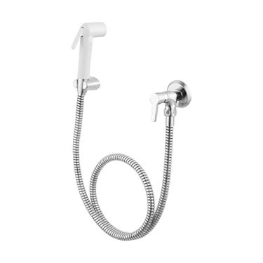 Imagem de Ducha Higiênica com Registro e Gatilho ABS Essence 1857 Cromado 1/4 de Volta Meber