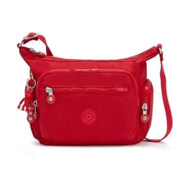 Imagem de Kipling Gabbie S, cinza, Vermelho (vermelho vermelho), 16.5x29x22 cm (LxWxH), Gabbie S