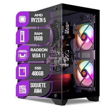 Imagem de PC Gamer Mancer, AMD Ryzen 5 3400G, RX Vega 11, 16GB DDR4, SSD 480GB, Fonte 400W 80 Plus