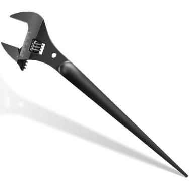 Imagem de Chave inglesa ajustável 3239, chave de construção de 40,6 cm de comprimento, abertura extra larga de 3,5 cm (1 5/8 polegada), serve para porcas e parafusos pesados de até 2,5 cm, com orifício de