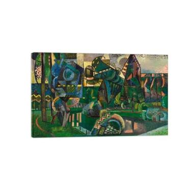 Imagem de LXURY Impressão de arte de parede em tela de moldura de madeira - The Oise-Famous Canvas Picture Reprodutions - Pôster de pintura de arte para decoração de parede de escritório em casa 30 x 50 cm 12 x