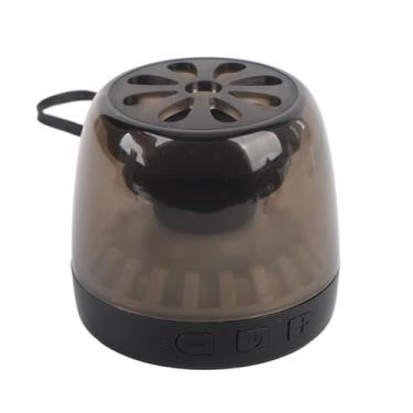 Imagem de Zopsc F6 Alto -falante Bluetooth Magnético Com Suporte de Telefone - Alto -falante Transparente Portátil RGB - Alto -falante Sem Fio 5W para Carro, Geladeira e Ciclismo (Preto)