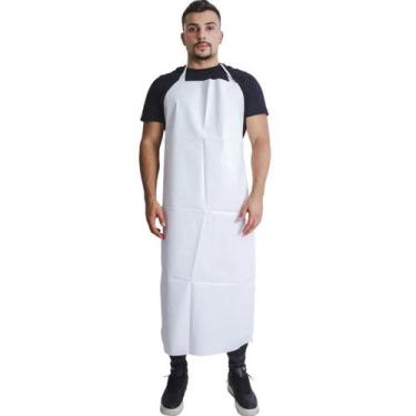 Imagem de Avental Proteção pvc Trevira Fivela Branco 120x61 CM Maicol CA 37728