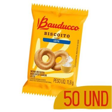 Imagem de Biscoito Bauducco 11g Amanteigado Sabor Leite - 50 Unidades