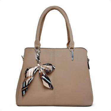 Imagem de Bolsa Moderna Social Feminina Couro Moderna De Ombro Luxuosa Alça Tran