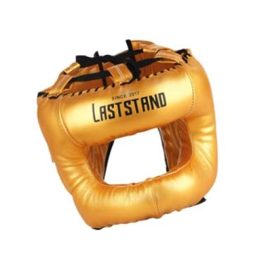 Imagem de Baoblaze Equipamento de proteção para cabeça de boxe, protetor ajustável, equipamento de proteção para cabeça de kickboxing para taekwondo, karatê, luta livre, Ouro