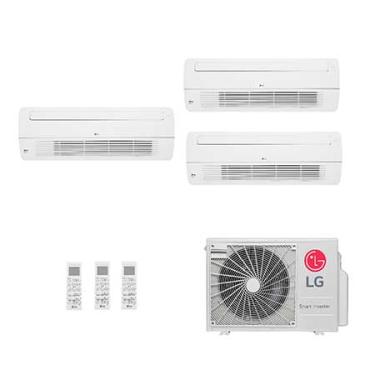 Imagem de Ar condicionado Multi Split Inverter 3 ambientes ( 1via 2X 9.000BTUS, 1X 12.000BTUs) Quente/Frio WiFi integrado - E3Q2103.OBS