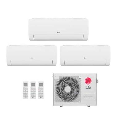 Imagem de Ar condicionado Multi Split Inverter 3 ambientes (Hiwall 2X 9.000BTUS, 1X12.000BTUS) Quente/Frio WiFi integrado - E3Q2111.OBS