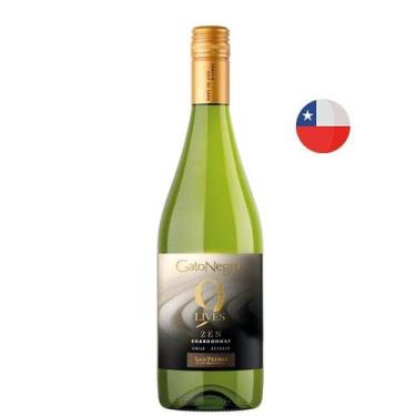 Imagem de Vinho Branco Chileno Gato Negro 9 Lives Reserva Chardonnay - Viña San 