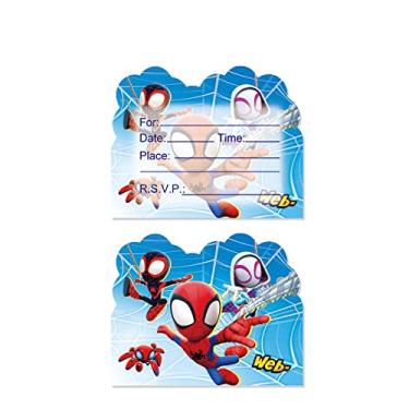 Imagem de DTBBKSY 20PCS Spiderman Birthday Invitations ,Spiderman Birthday Invitations for Boys,Spiderman Invitations Birthday Party Supplies(3.93 x 5.9in'') Postcard Style (Invitations 20pcs)