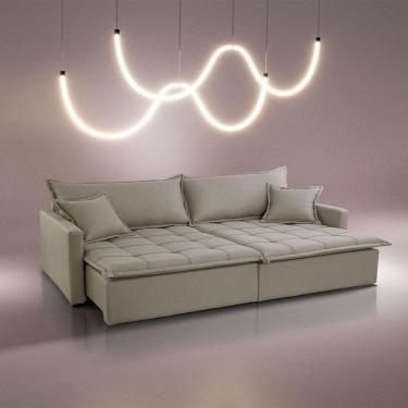 Imagem de Sofá Cama Flora 02 Módulos De 100cm Br 15cm Meu Sofá Online B002 Veludo Capuccino