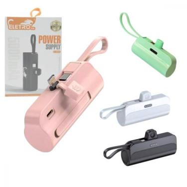 Imagem de Mini Carregador Portátil Power Bank 5000 mAh com 02 Saídas TIPO-C / Li