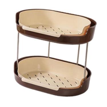 Imagem de MotiveTech Organizador de para Canecas, Organizador Multifuncional para Estação de Café, Escorredor de Chá para Banheiro, Penteadeira, Creme, Tamanho real