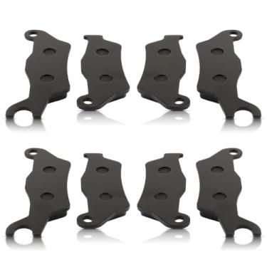 Imagem de AUTOKAY Conjunto de pastilhas de freio dianteiras e traseiras para pastilhas de freio de disco de cerâmica Can Am 570, Outlander 800 800R (4 conjuntos)