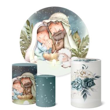 Imagem de Trio Capas Cilindro + Painel Sublimado 1,50m Natal (K1NAT076)