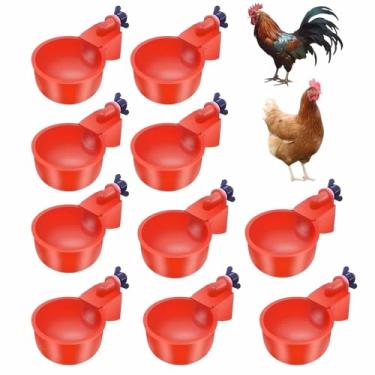 Imagem de Kit 10 Bebedouros Automáticos Para Aves Galinhas Patos Perus