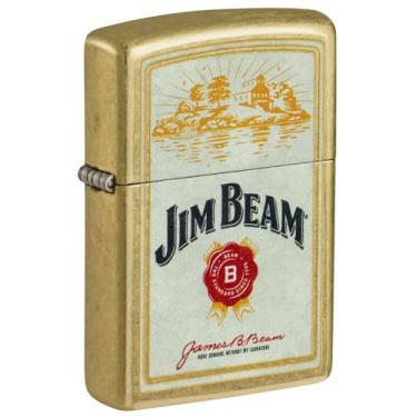 Imagem de Zippo Isqueiro de bolso Jim Beam Provenance Design Street Brass