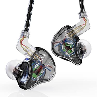 Imagem de YINYOO Kbear Storm Fones de Ouvido Intra-Auriculares Profissionais Monitor de Fones de Ouvido para Cantores Bateristas Músicos Baixistas, Fones de Ouvido com Fio Personalizados Iem, Hi Res Destacável