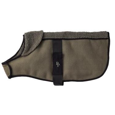 Imagem de Pet Passion Aspen – The Cozy Sherpa Vegan Shearling Pet Jacket suéter para cães pequenos, médios e grandes, oliva, grande (18-27 kg)