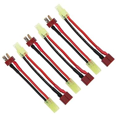 Imagem de FLY RC 3 pares de mini conector estilo Tamiya para plugue T macho fêmea 16AWG cabo de silicone adaptador de fio para controle RC ESC carro caminhão FPV carregamento de bateria lipo (o terminal