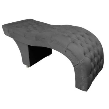 Imagem de Maca para estética de luxo 60 cm - IN-9 Decor, Veludo Cinza