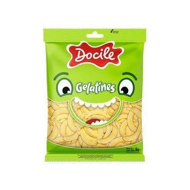 Imagem de Bala De Goma Gelatina Banana 1Kg - Docile