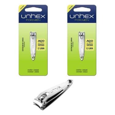 Imagem de Cortador de Unhas Mãos C/ Lima (2u) Aço Temperado Unhex