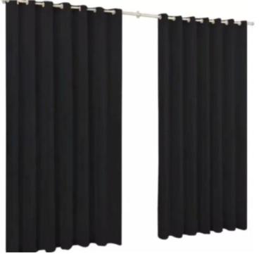 Imagem de Cortina Taia 4,00 X 2,50 Microfibra Com Ilhos A Mais Barata - DJB Enxo