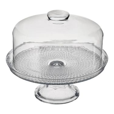 Imagem de Conjunto Boleira de Vidro com Pé - Vitazza