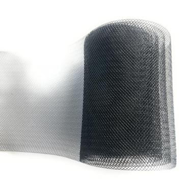 Imagem de Trança de crina de cavalo preta rígida, poliéster de qualidade 10 cm - 12 cm cabelo de cavalo preto 5 jardas (preto rígido, 12 cm)