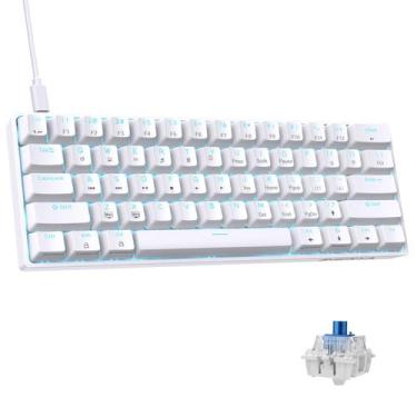 Imagem de Teclado mecânico para jogos DIERYA DK61SE 60% com interruptor azul