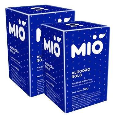 Imagem de Kit 2 Algodão Mió Rolo Hidrófilo 50g