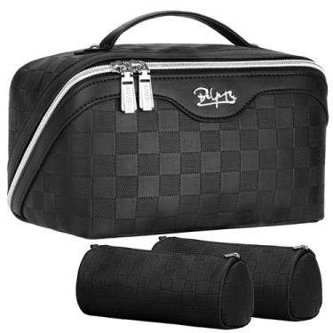 Imagem de Organizador de bolsas de maquiagem de viagem BOYATU, conjunto de 3 peç