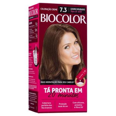 Imagem de Tintura de Cabelo Biocolor Louro Dourado Toque de Estilo 7.3, ÚNICO, L