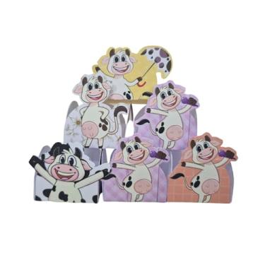 Imagem de Forminhas para Doces Tema Vaquinha Fazenda — Decoração de Festa Infantil, Lembrancinha, Mesa de Doces Personalizada — Kit com 50 unidades
