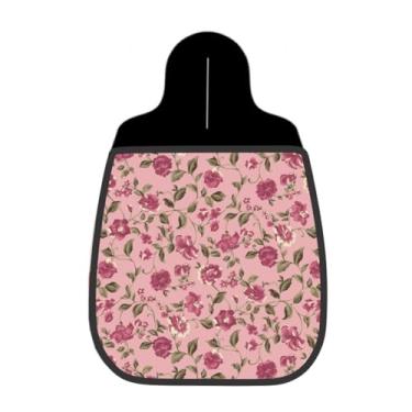 Imagem de Lixeira De Carro Organizador Lixinhocar Arte Flores Rosas Estampado Vintage