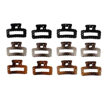 Imagem de Kit 12 Peças Piranha Prendedor De Cabelo Divina (Croco)