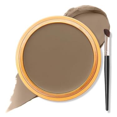 Imagem de Erinde Contorno em tons frescos, contorno de creme natural com pincel, bronzeador fosco suave e misturável, à prova d'água e de longa duração, modelagem de rosto, tamanho de viagem, 02 cinza marrom