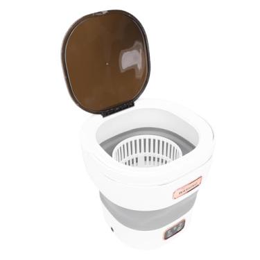 Imagem de Diydeg Máquina de Lavar Portátil, Mini Mini Arruela Dobrável Automática Lavade de Lavanderia de Drenagem Pequenas Lavanderia Dobrável para Viagens, Casa, Apartamento, (Plugue nos EUA)