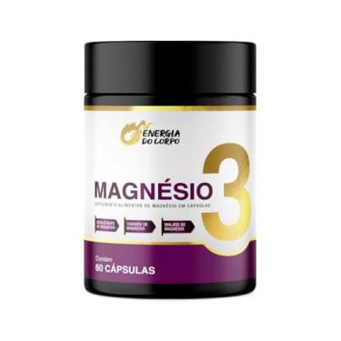 Imagem de Magnésio 3 (Dimalato, Taurato e Quelato) (60 Cápsulas)