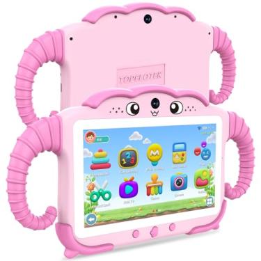 Imagem de Tablet infantil de 7 polegadas para crianças de 3 a 7 anos, tablet para crianças com jogos educativos, tablets infantis de 32 GB para crianças com aplicativos de aprendizagem, WiFi, tela sensível ao