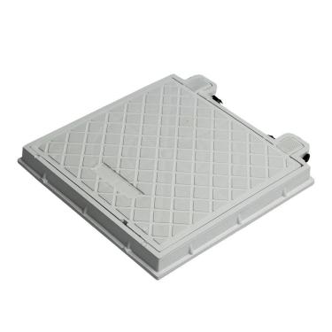 Imagem de Tampa PVC Esgoto Caixa de Gordura 30x30cm Branca Articulada